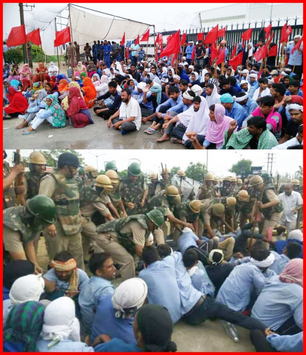 CITU Condemns the arrest and Detention of Aisin Workers and leaders of various organisations in Rohtak, Haryana