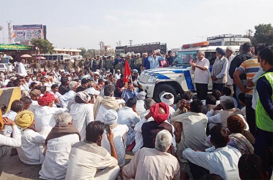 CITU strongly condemns the repression unleashed by the BJP government in Rajasthan on the farmers